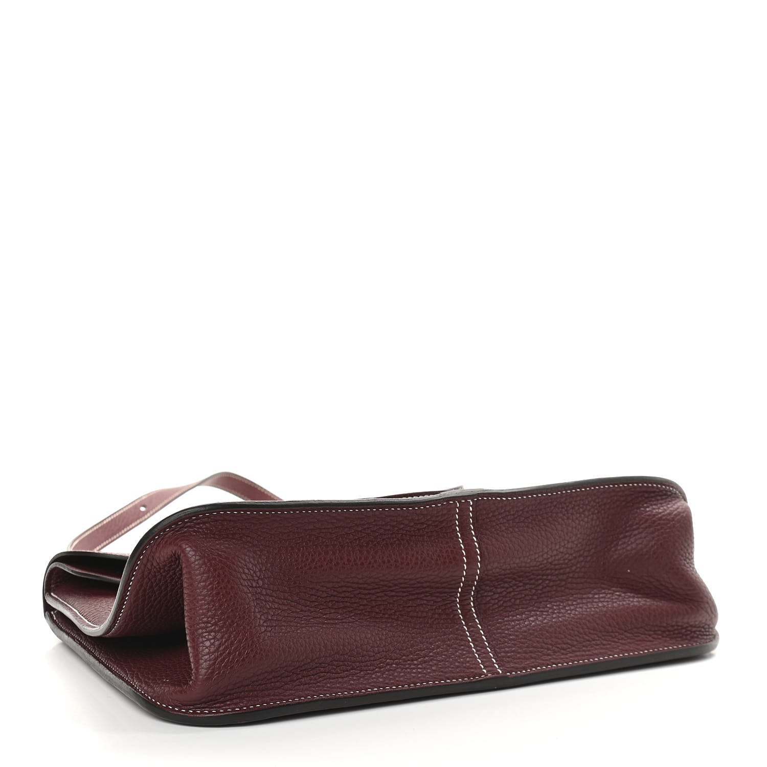 Hermes Taurillon Clemence Halzan 31 GM Bordeaux 4 of 10