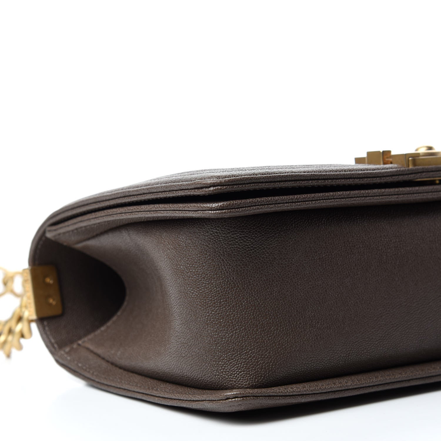 Chanel Caviar Quilted Medium Boy Flap Khaki 6 of 11