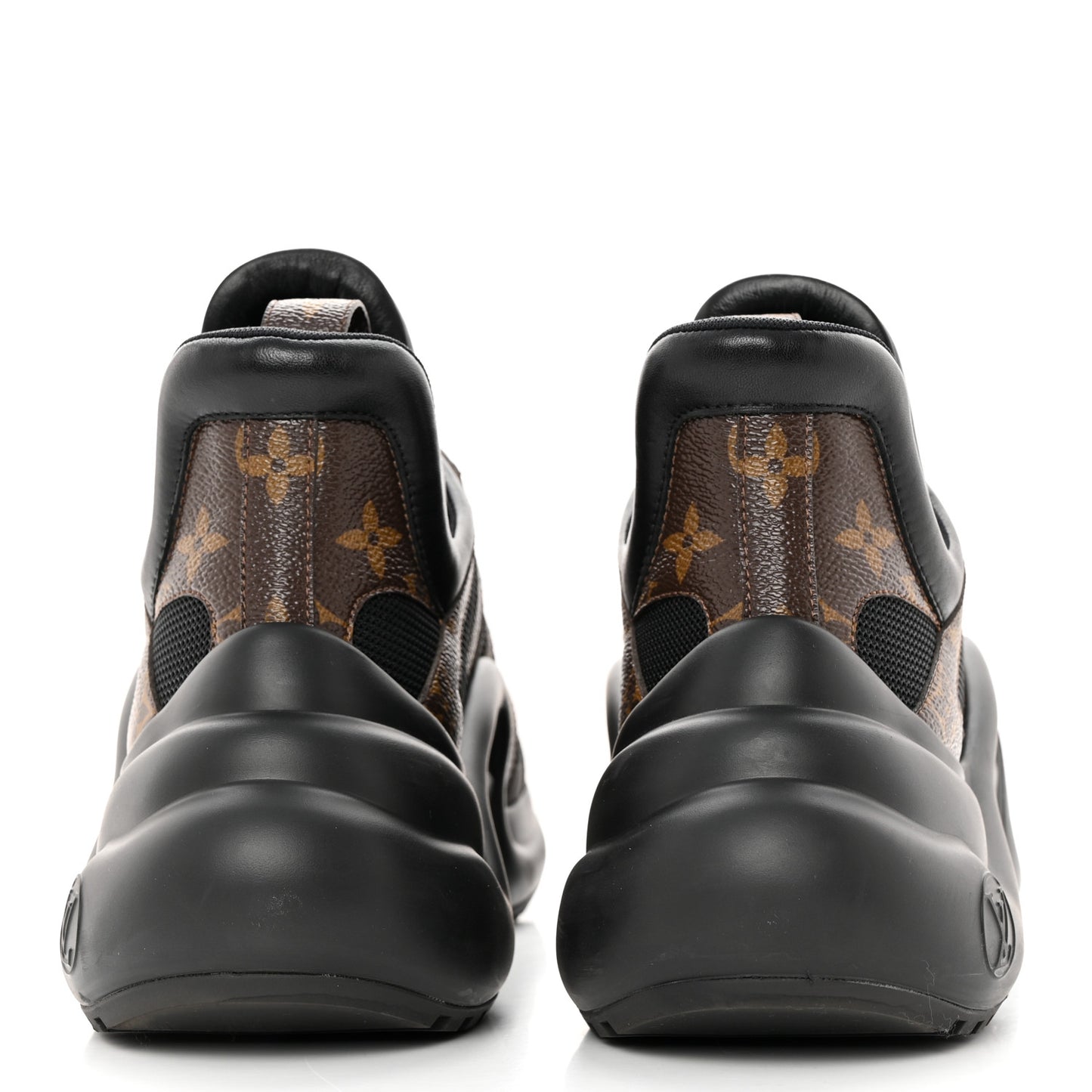 Calfskin Patent Monogram LV Archlight Sneakers 41 Black