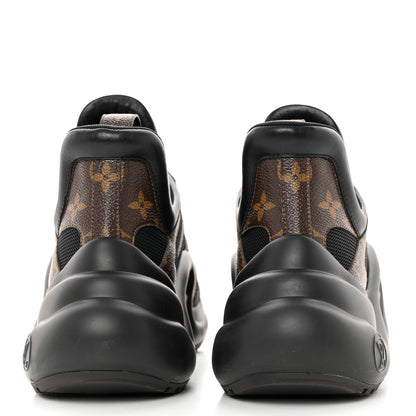 Louis Vuitton Calfskin Patent Monogram LV Archlight Sneakers 41 Black 5 of 9