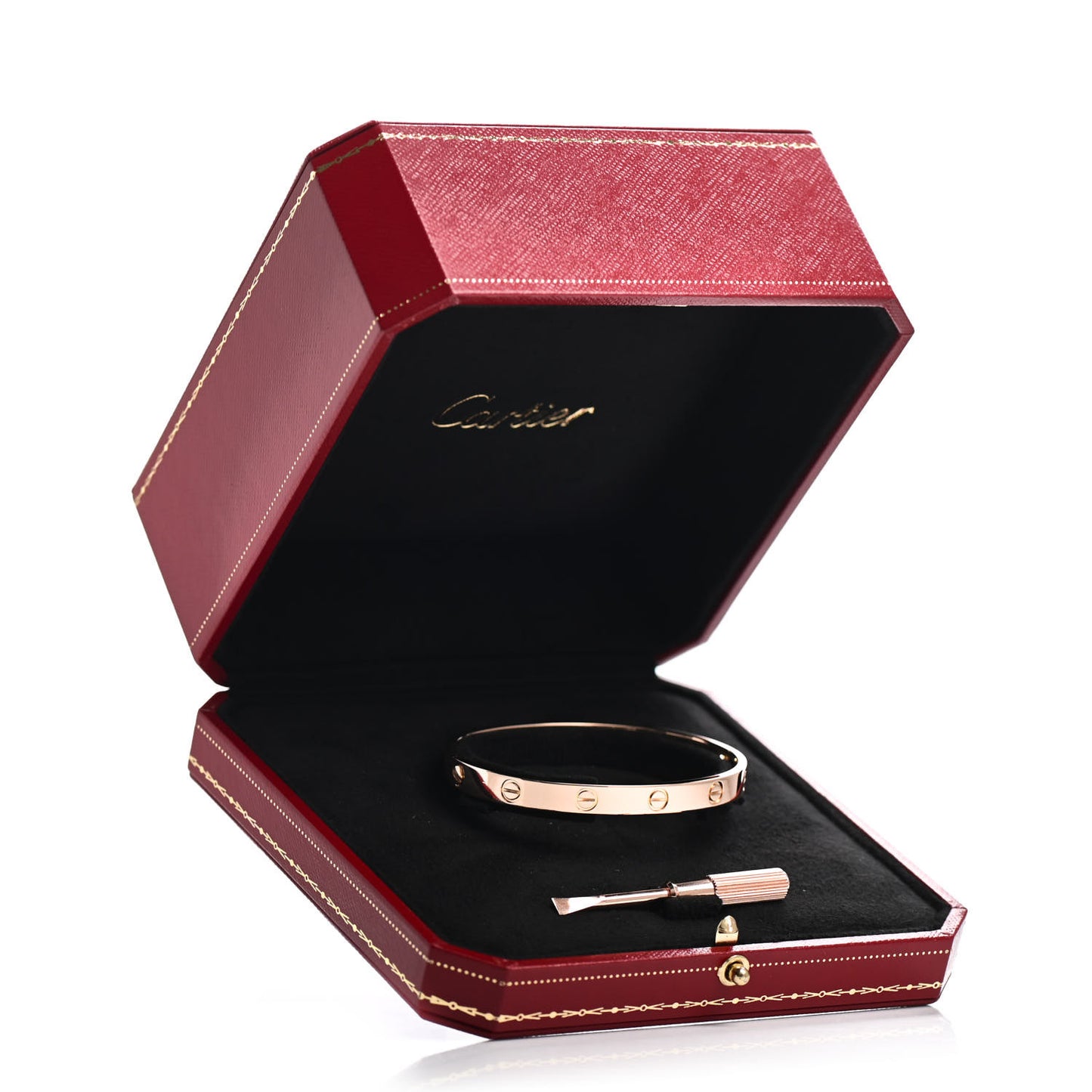 18K Pink Gold LOVE Bracelet 17