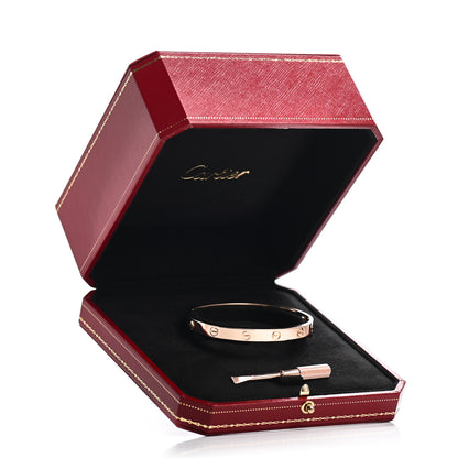 Cartier 18K Pink Gold LOVE Bracelet 17 5 of 5