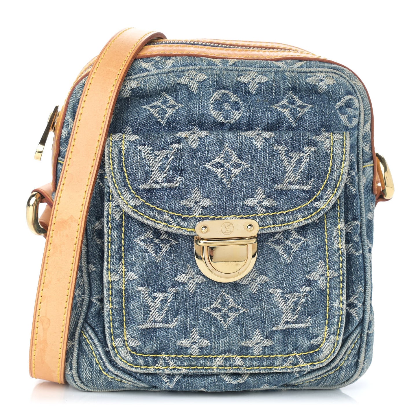 Denim Camera Bag Blue