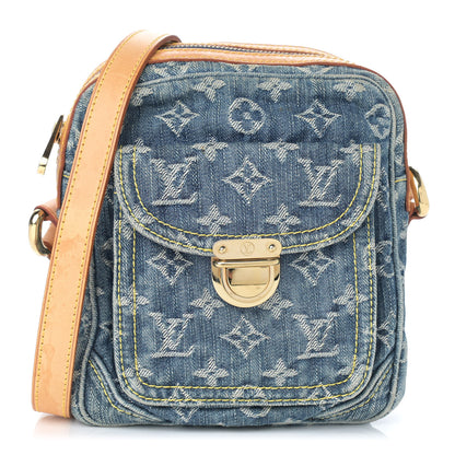 Louis Vuitton Denim Camera Bag Blue 1 of 12