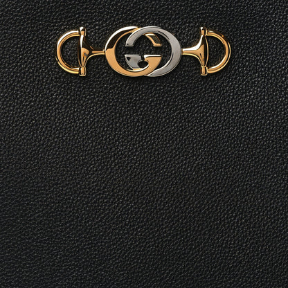 Gucci Grainy Calfskin Zumi Pouch Black 8 of 9