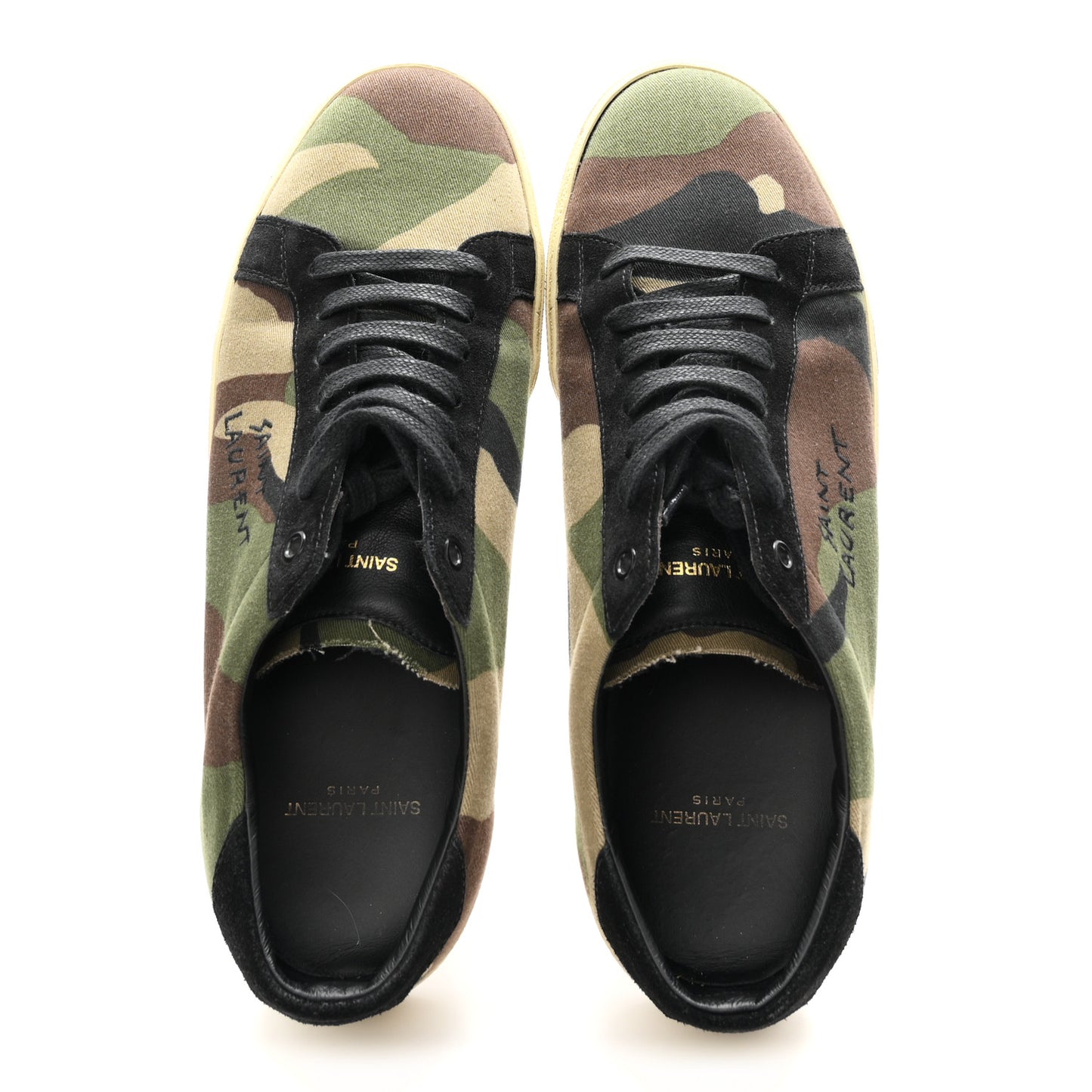 Canvas Camouflage Signa SL/06 Low Top Sneakers 43 Kaki