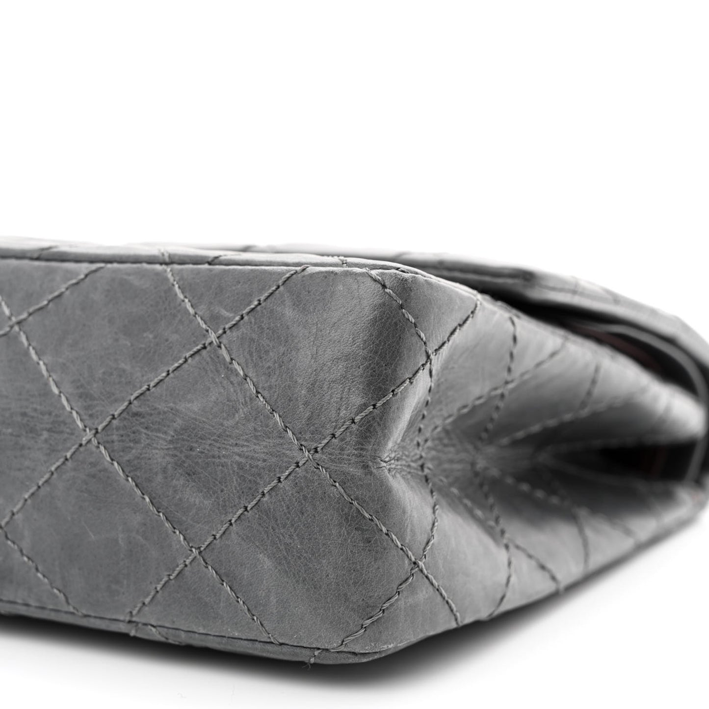 Aged Calfskin Quilted 50th Anniversary 2.55 Reissue Flap 226 Grey