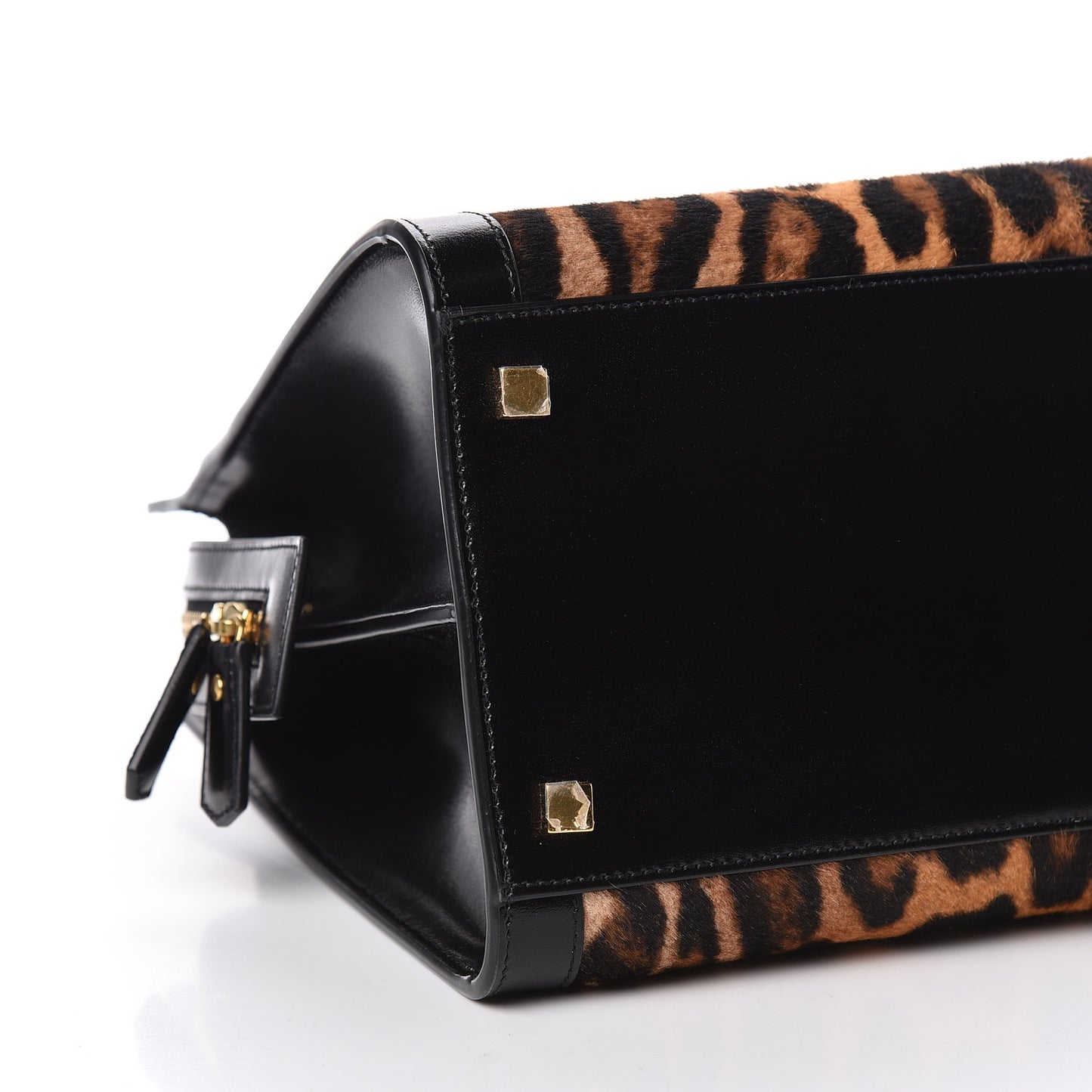 Calf Hair Calfskin Monogram Medium Uptown Tote Black