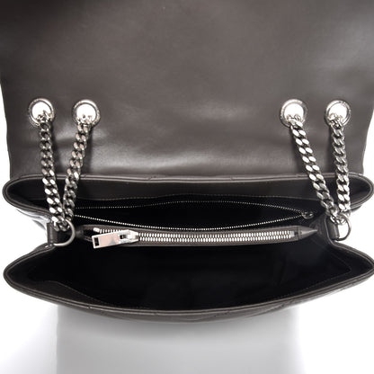 Saint Laurent Calfskin Y Quilted Monogram Medium Loulou Chain Satchel Earth 5 of 6