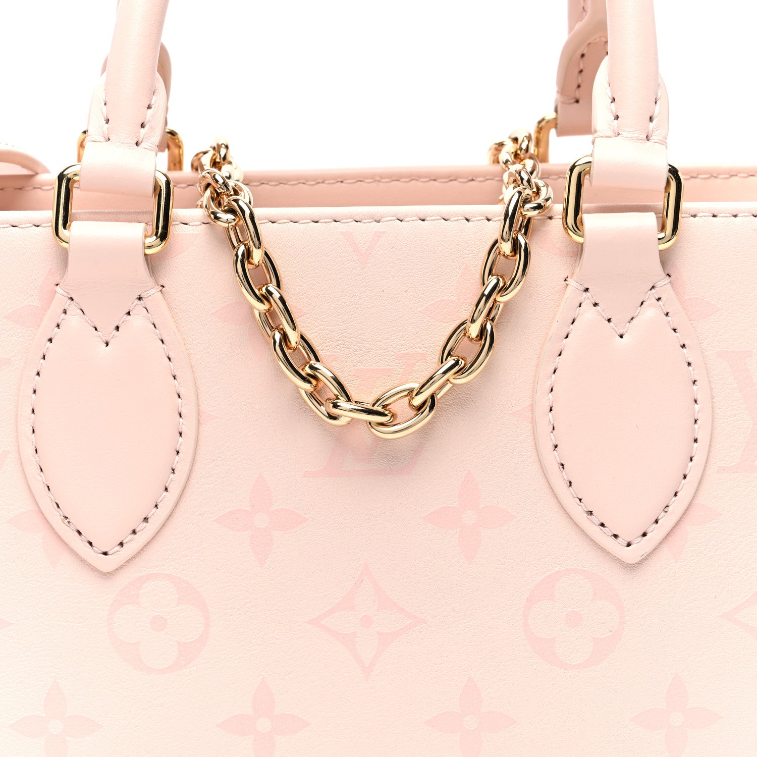 Louis Vuitton Calfskin OnTheGo East West Pearl Pink 8 of 10