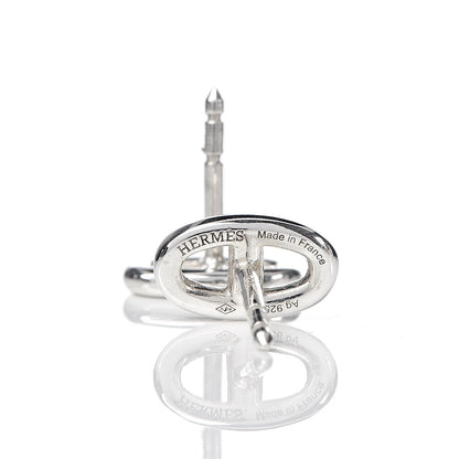 Hermes Sterling Silver TPM Farandole Earrings 4 of 4