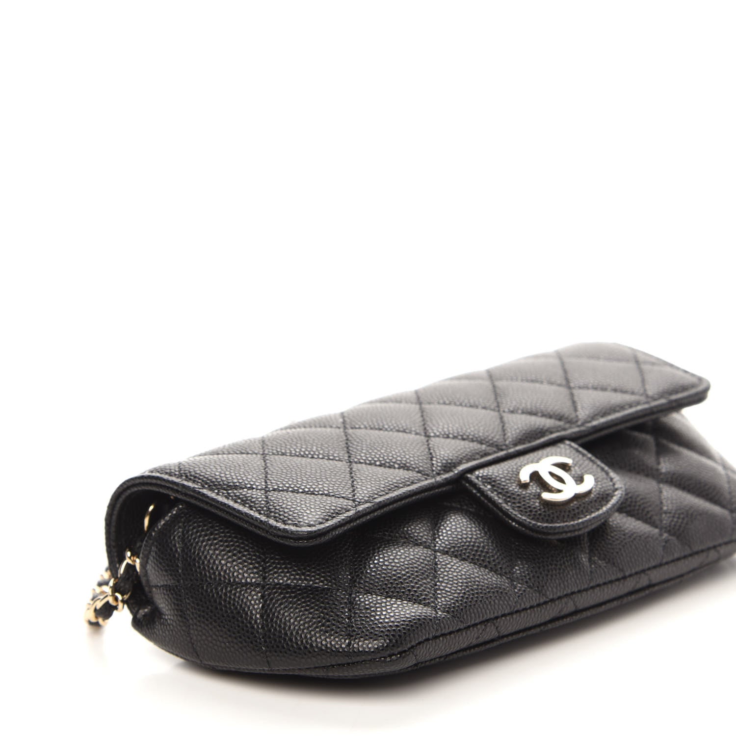 Chanel Caviar Quilted Glasses Case With Chain Black 9 of 12