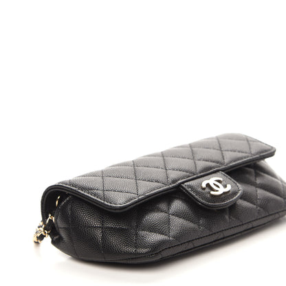 Chanel Caviar Quilted Glasses Case With Chain Black 9 of 12