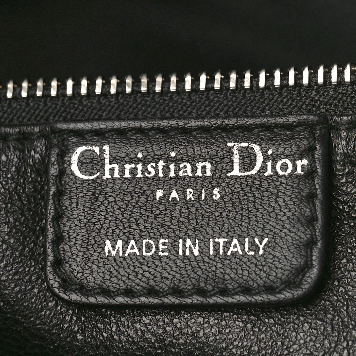 Lambskin Woven Lady Dior Avenue Tote Black