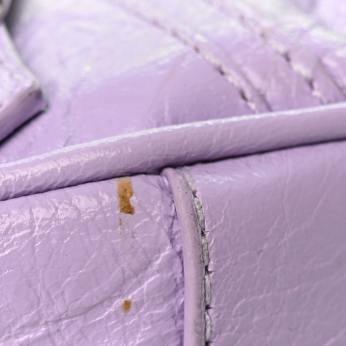 Agneau Arena Le Cagole Mini Purse With Chain Lilac