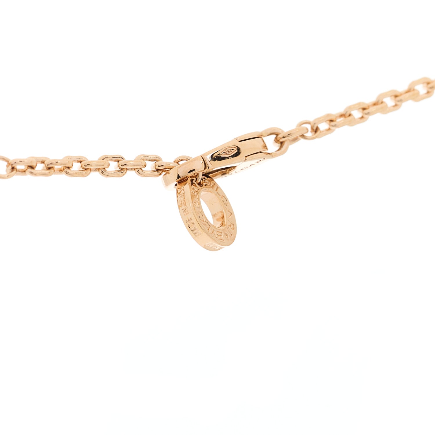 Bulgari 18K Rose Gold Diamond Serpenti Viper Demi Pave Pendant Necklace 6 of 9