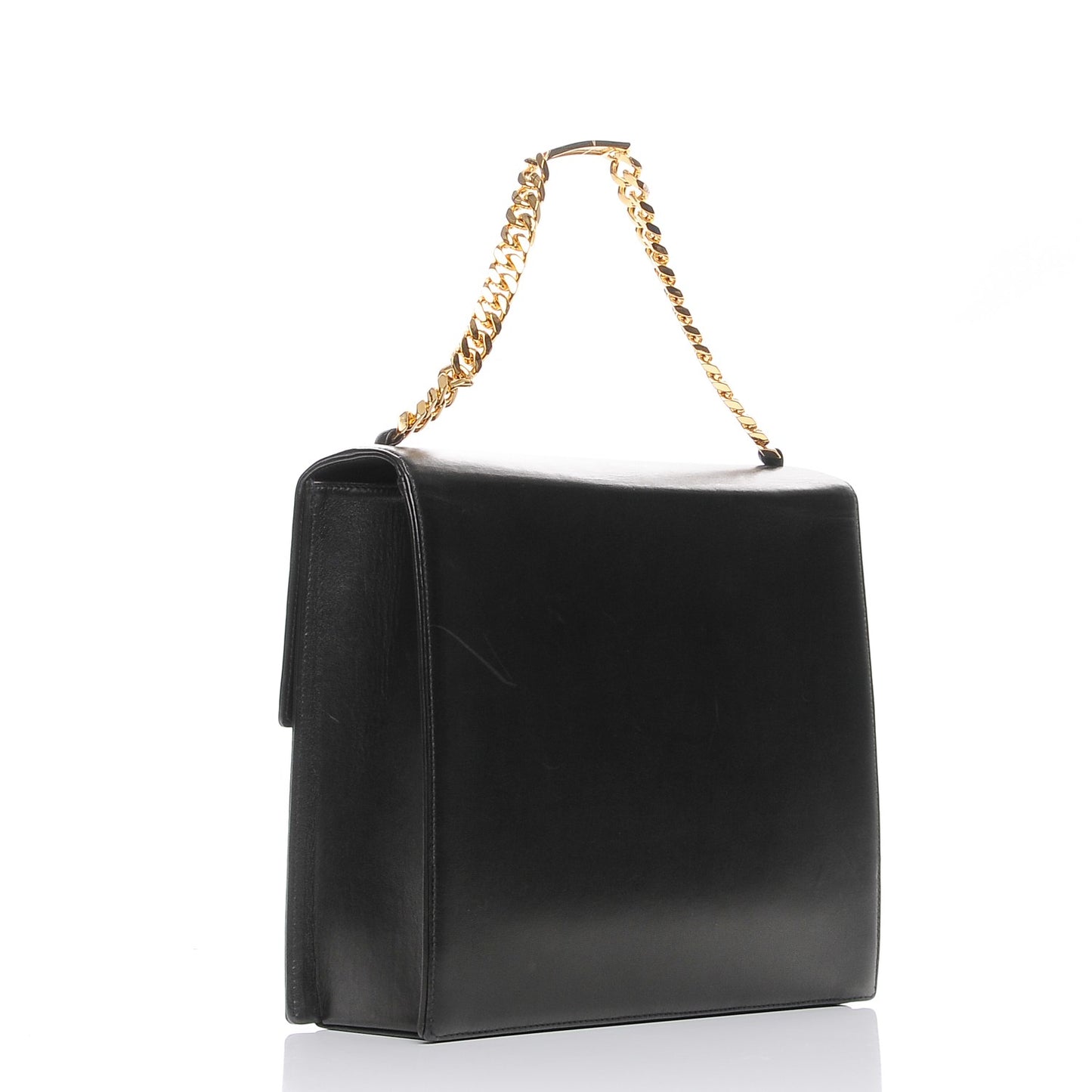 Lambskin Patent CC Flap Bag Black
