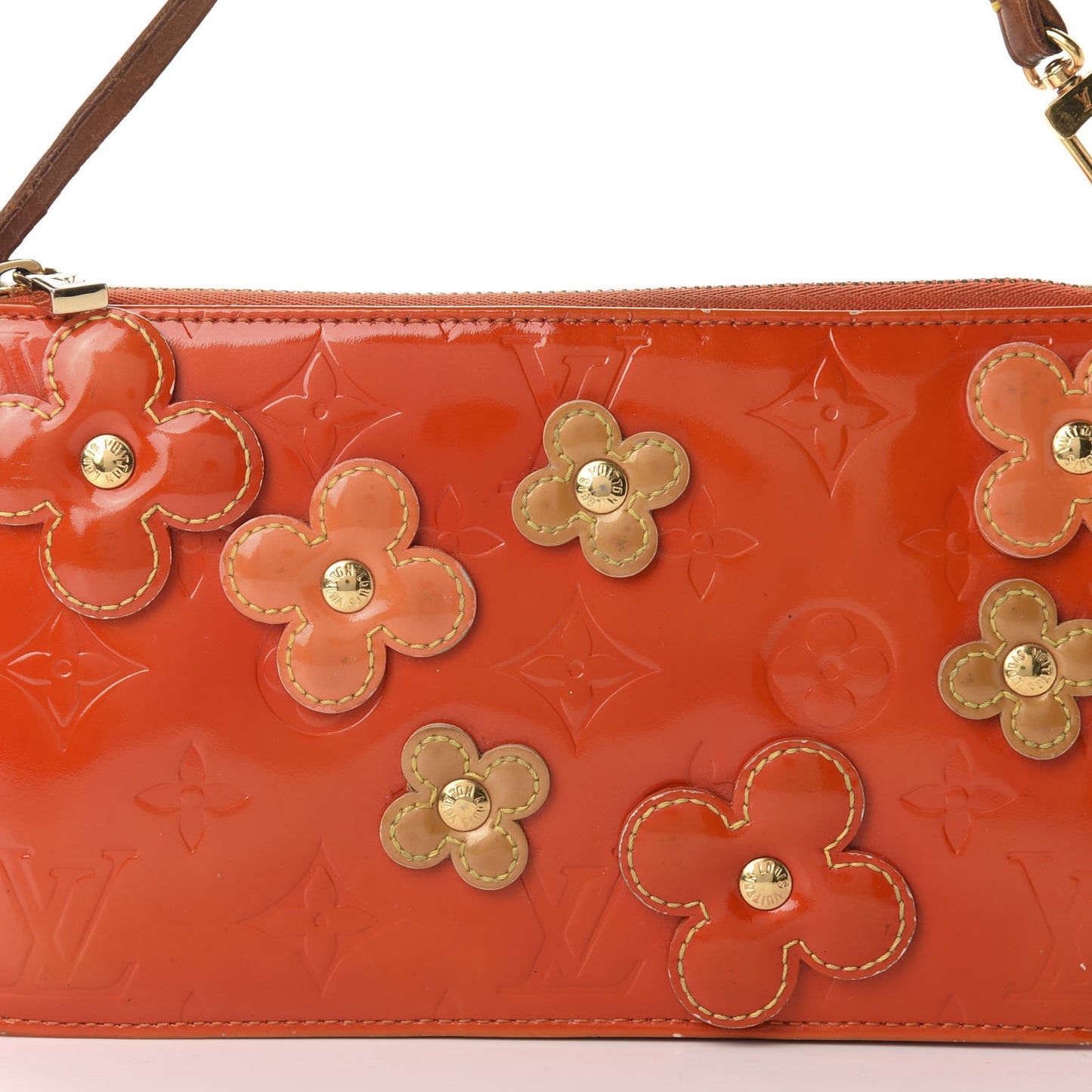 Vernis Lexington Fleurs Pochette Orange