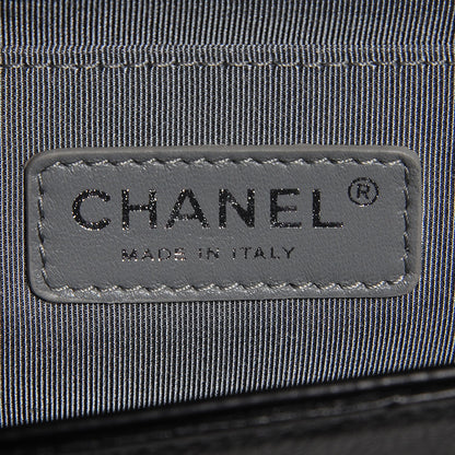 Chanel Calfskin Quilted Medium Double Stitch Boy Flap Black 7 of 9