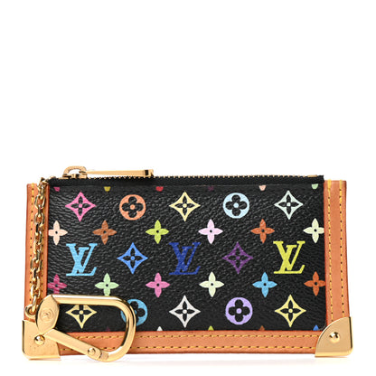 Louis Vuitton Monogram Multicolor Key Pouch Black 1 of 6