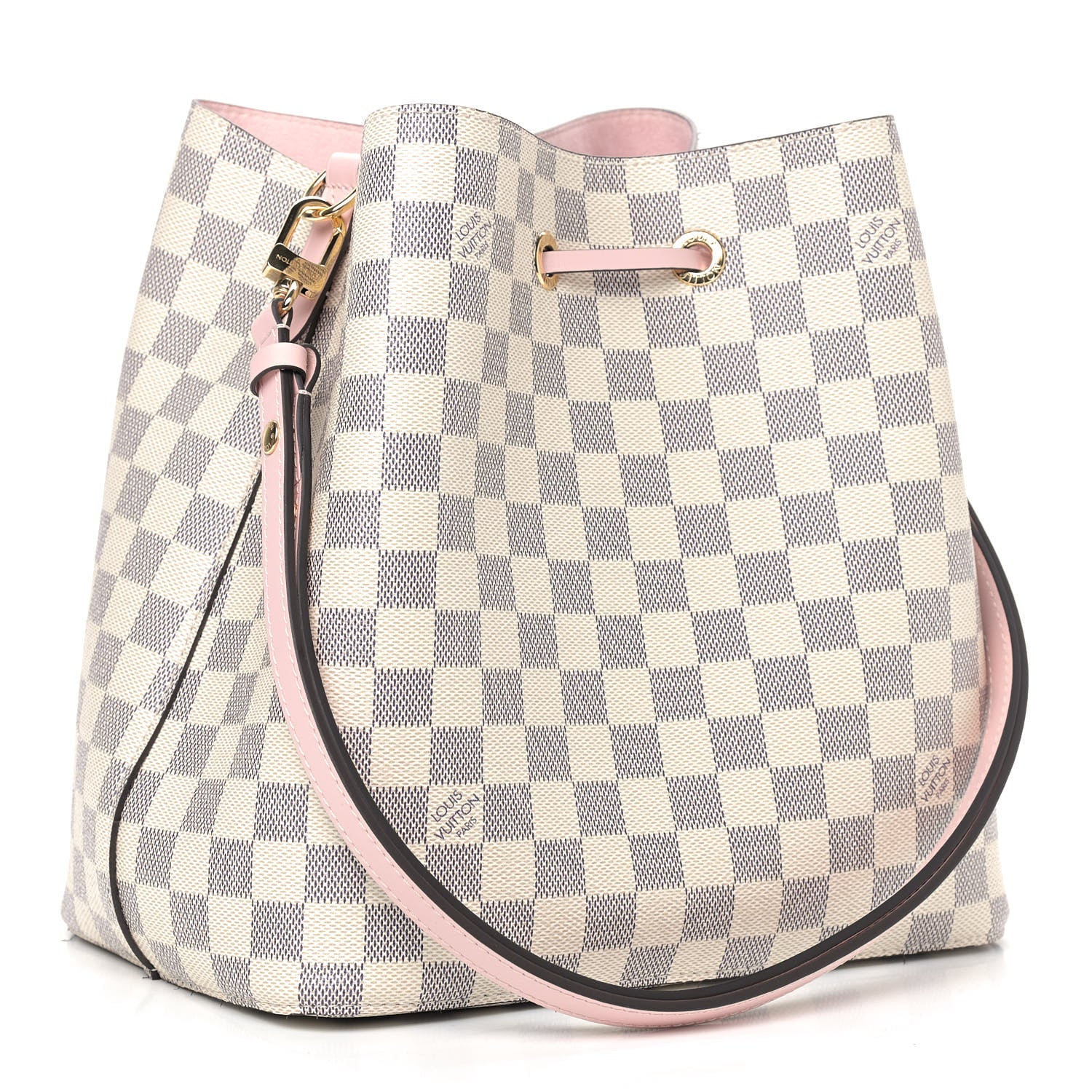 Louis Vuitton Damier Azur Neonoe MM Eau De Rose 3 of 8