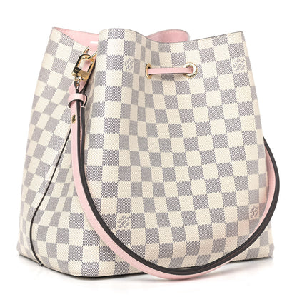 Louis Vuitton Damier Azur Neonoe MM Eau De Rose 3 of 8