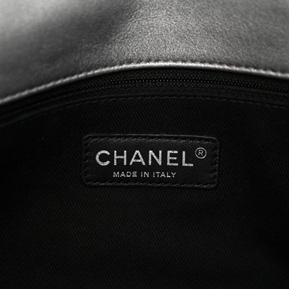 Chanel Metallic Lambskin Symbols Medium Single Flap Silver 6 of 11