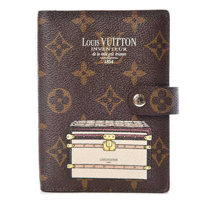 Louis Vuitton Monogram Trunks and Locks Small Ring Agenda Cover 1 of 6