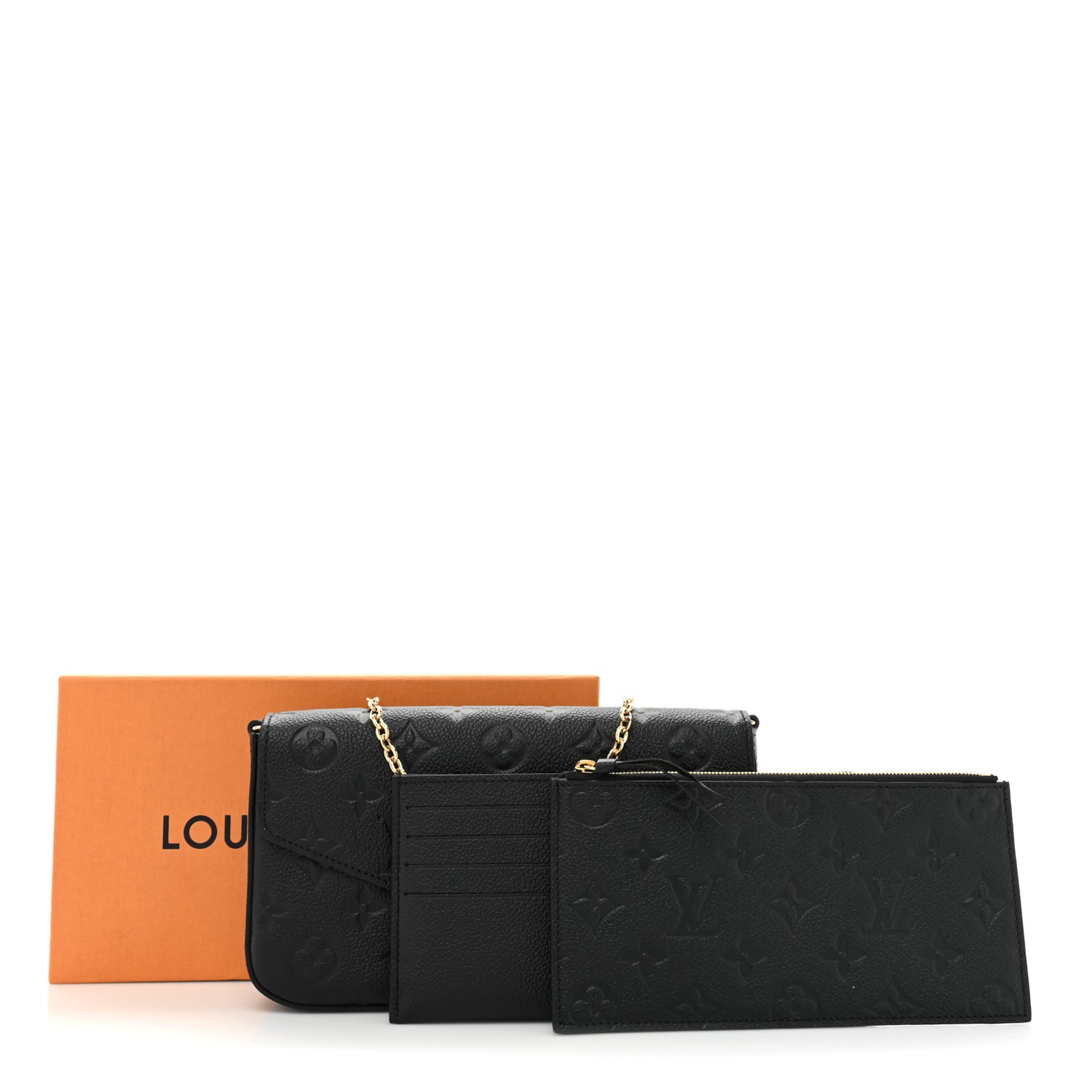 Empreinte Pochette Felicie Chain Wallet Black