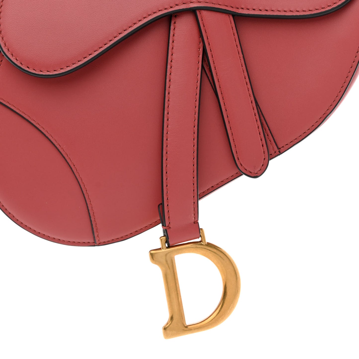 Calfskin Mini Saddle Bag Dusty Pink