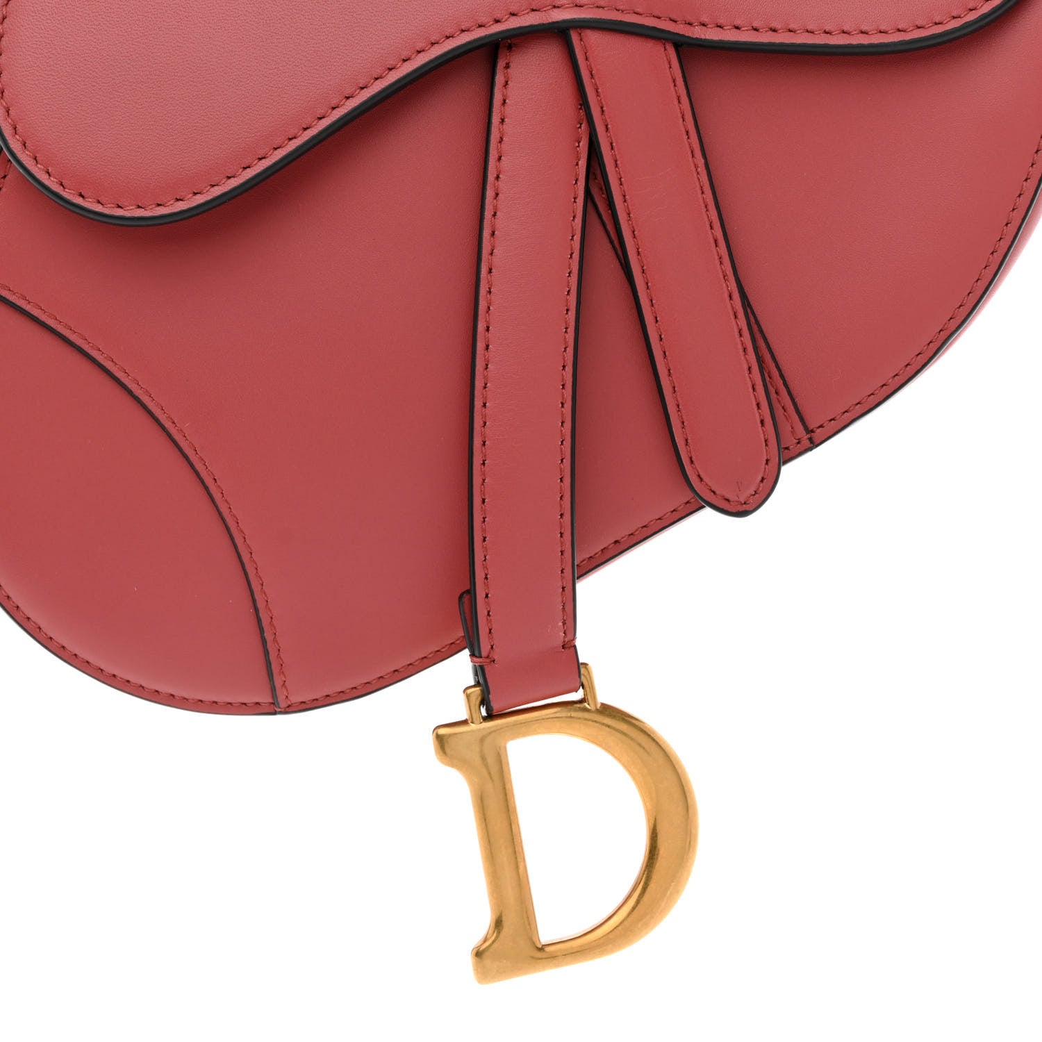 Christian Dior Calfskin Mini Saddle Bag Dusty Pink 8 of 10