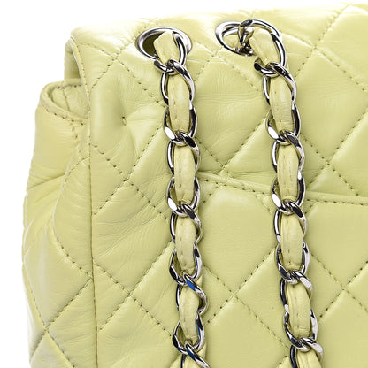 Chanel Lambskin Quilted Jumbo Single Flap Green 10 of 14
