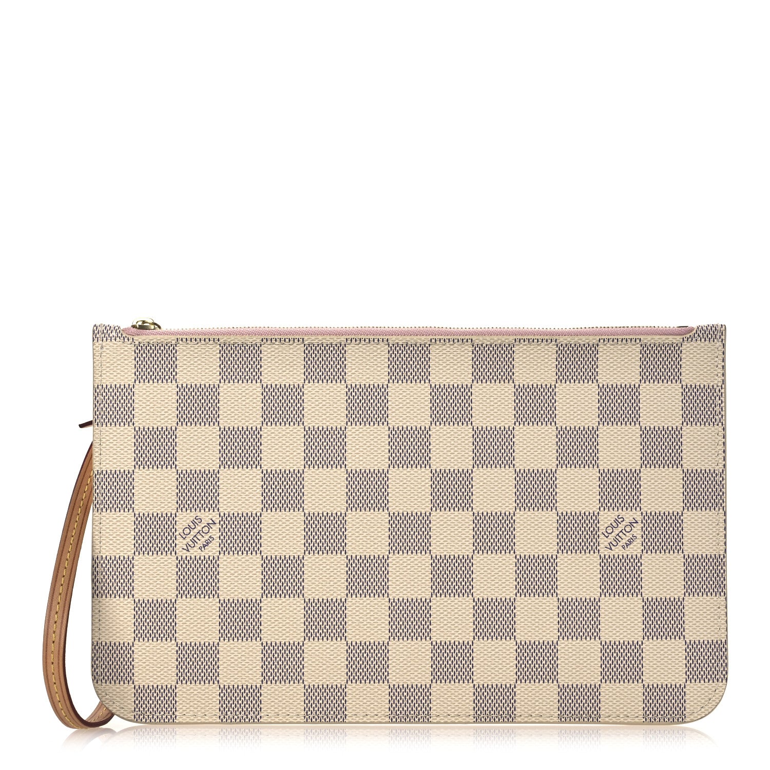 Louis Vuitton Damier Azur Neverfull MM GM Pochette Rose Ballerine 1 of 6