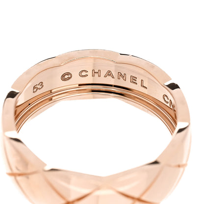 Chanel 18K Beige Gold Small Coco Crush Ring 53 6.5 4 of 7