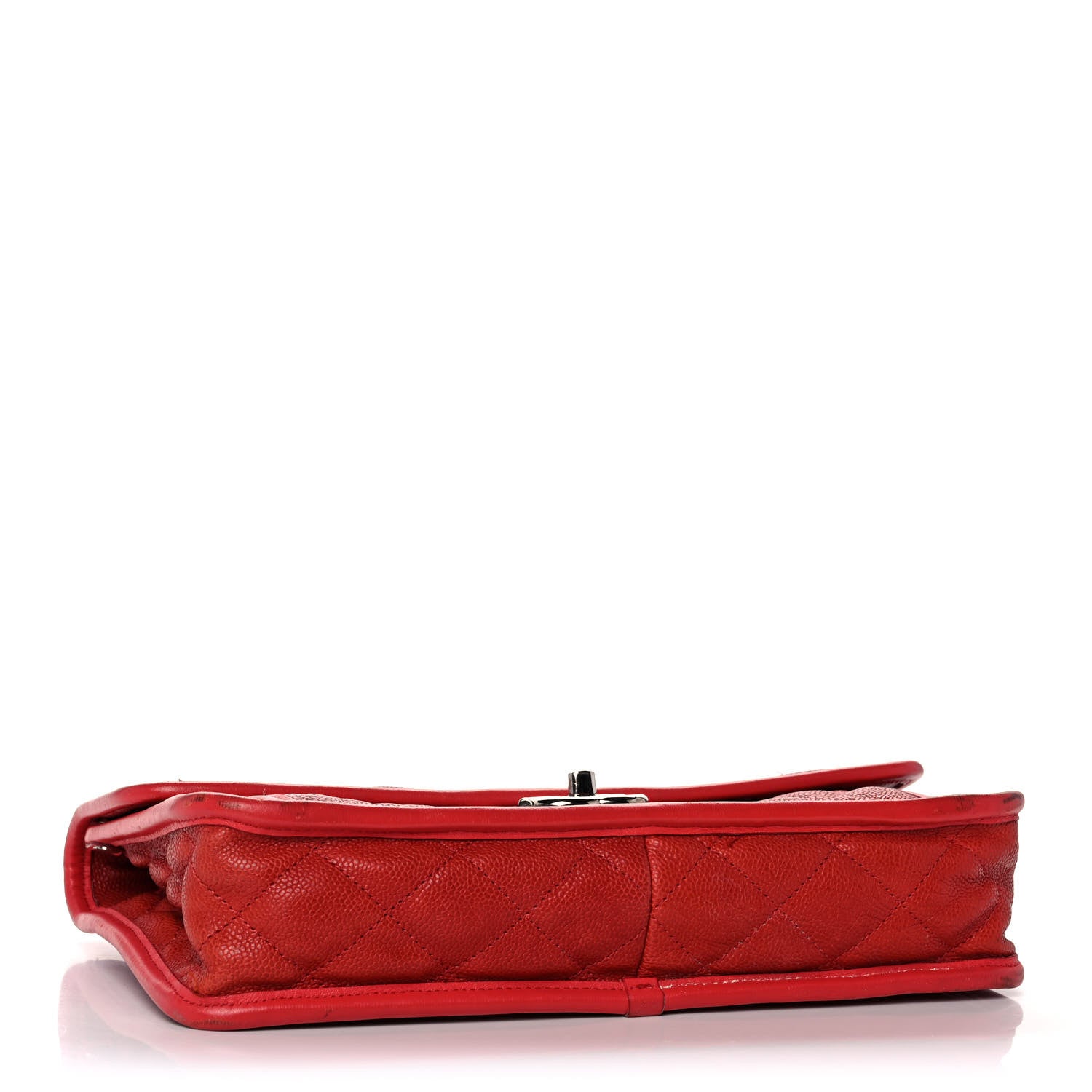 Chanel Caviar Quilted Medium French Riviera Flap Red 4 of 13
