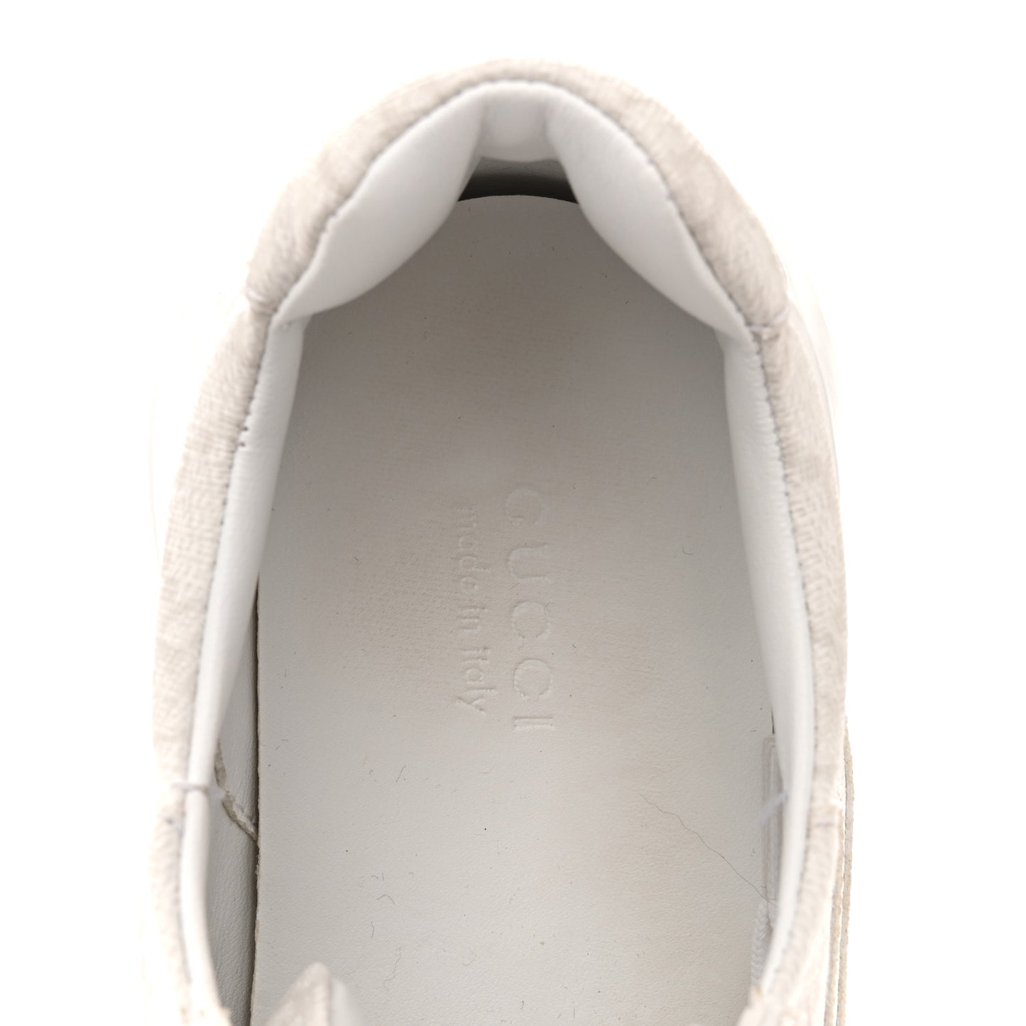 GG Supreme Monogram Womens Rhyton Sneakers 36.5 White