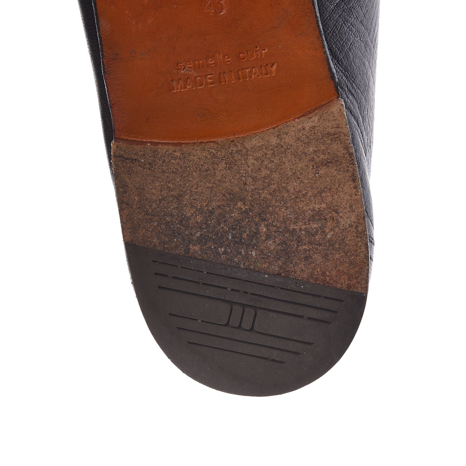 Hermes Goatskin Mens Paris Loafers 43 Black 14 of 20