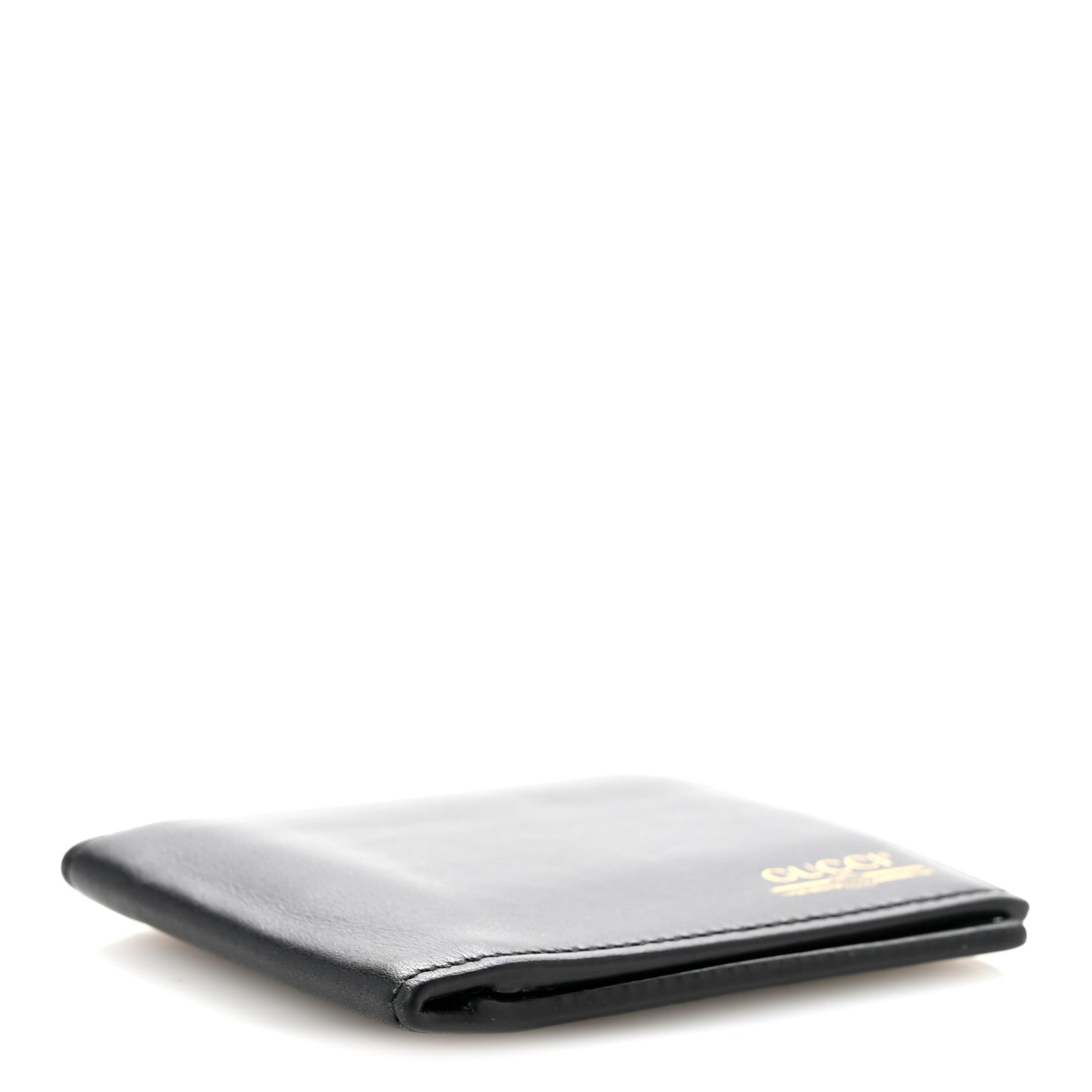 Gucci Plutone Calfskin Logo Bi-Fold Wallet Black 4 of 11