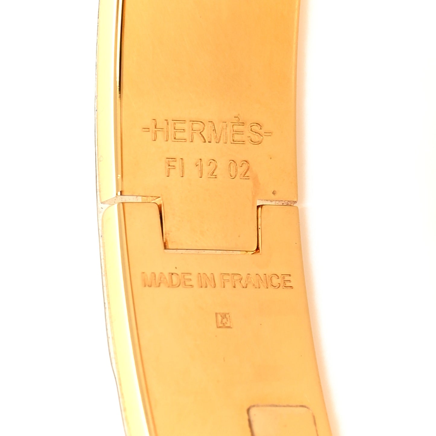 Enamel Narrow Clic Clac H Bracelet PM Orange