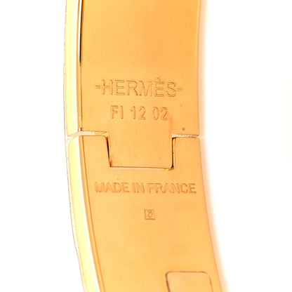 Hermes Enamel Narrow Clic Clac H Bracelet PM Orange 5 of 5