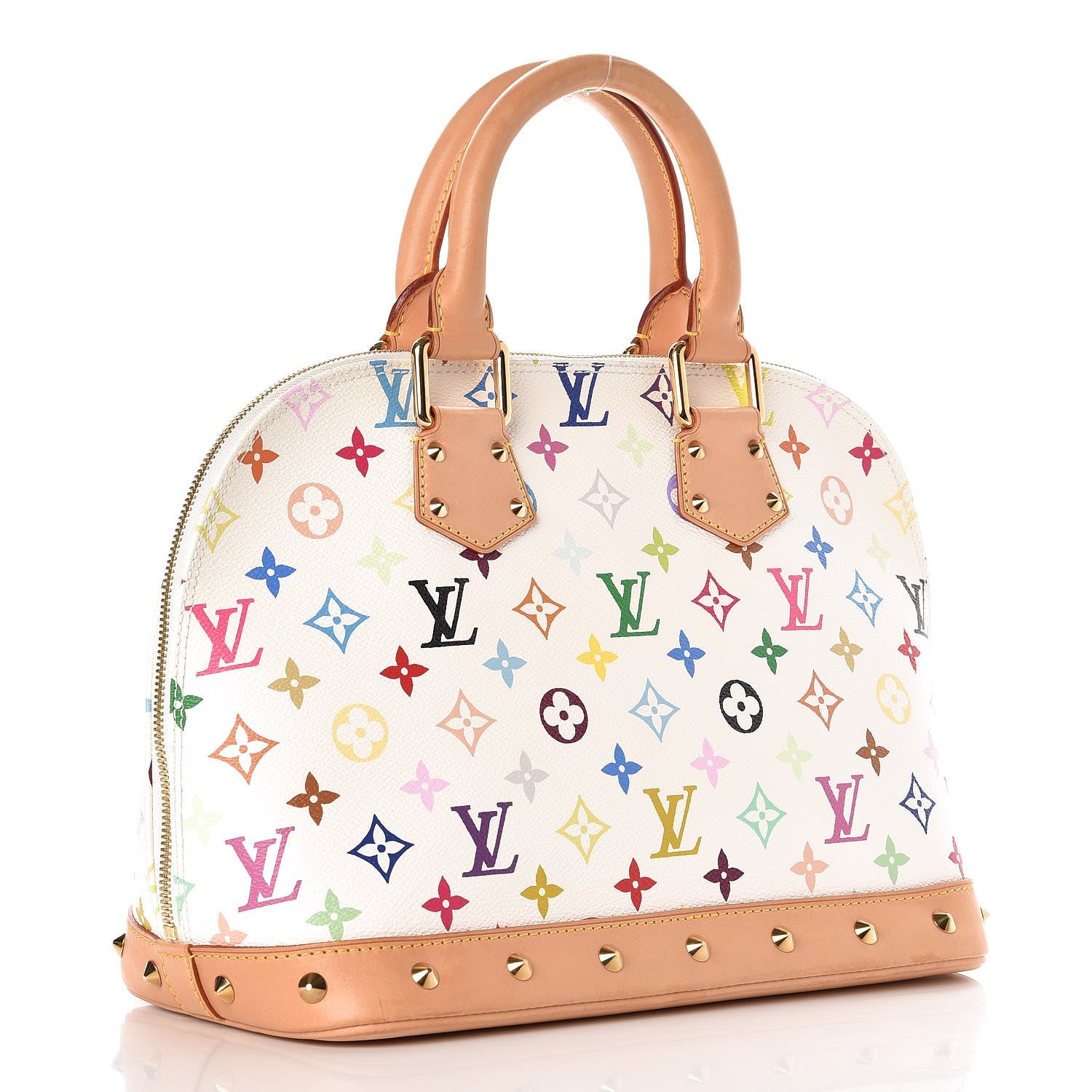 Louis Vuitton Monogram Multicolor Alma White 3 of 10