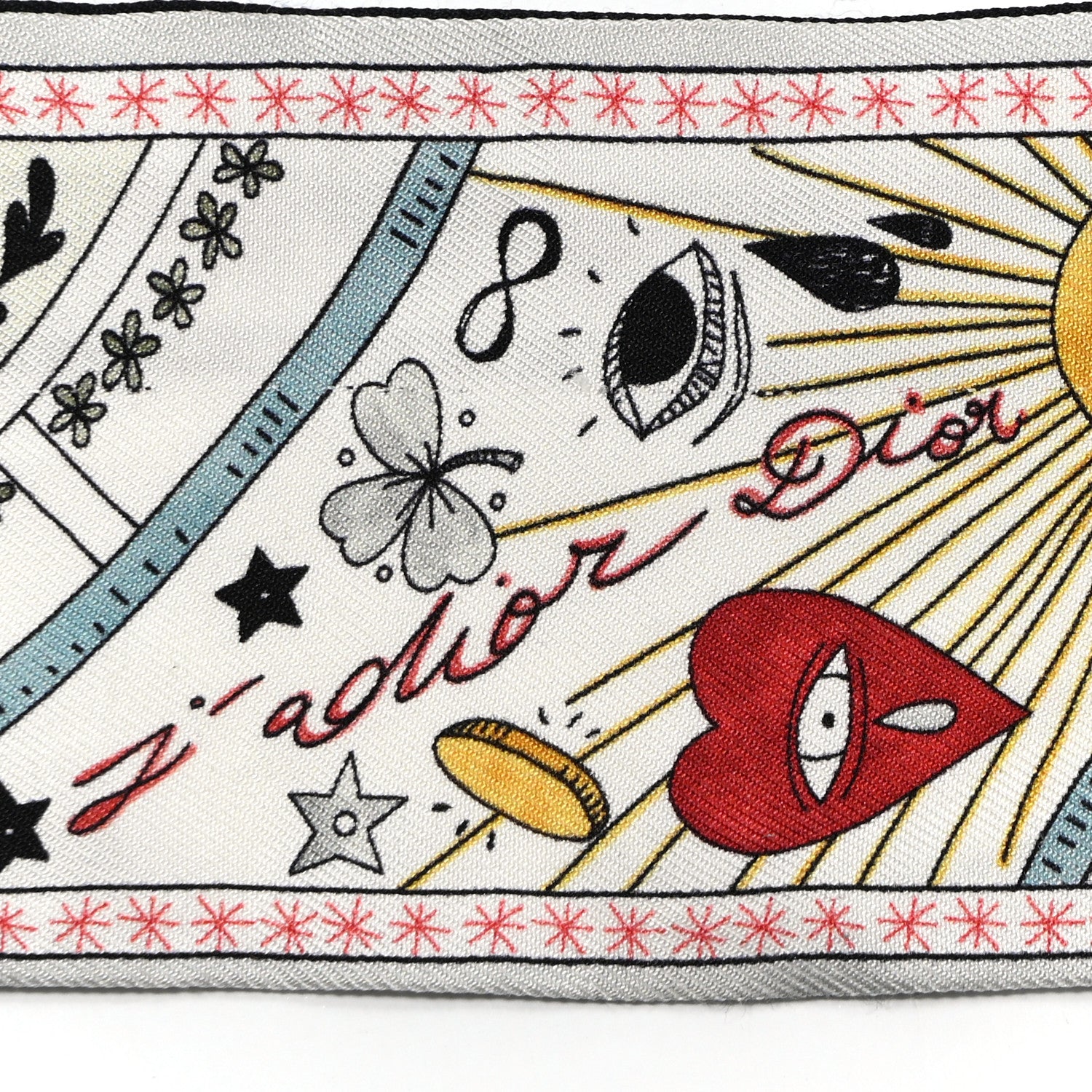 Christian Dior Silk La Roue De La Fortune Mitzah Scarf 3 of 6