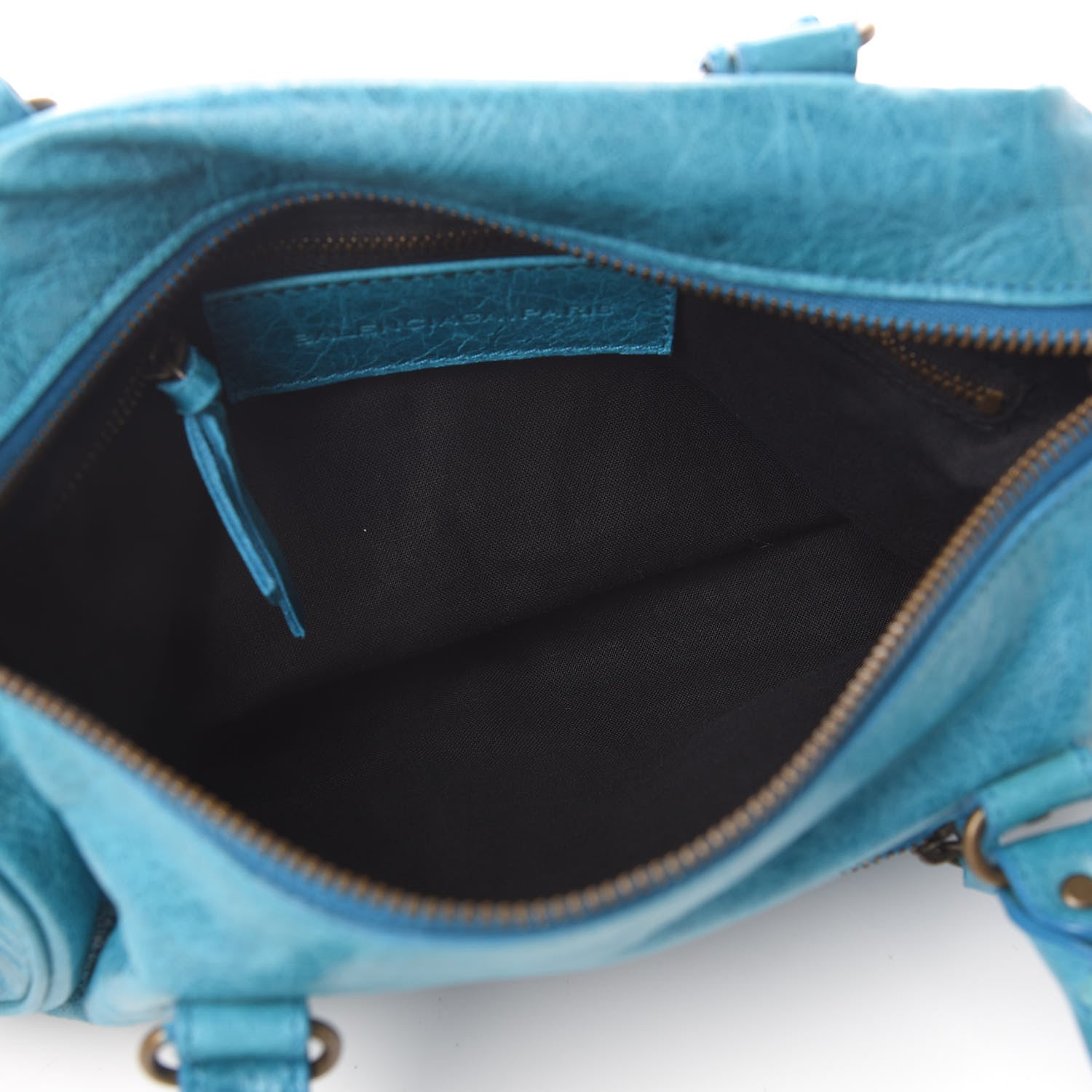 Balenciaga Chevre Classic Hardware Mini Twiggy Aquamarine 9 of 12