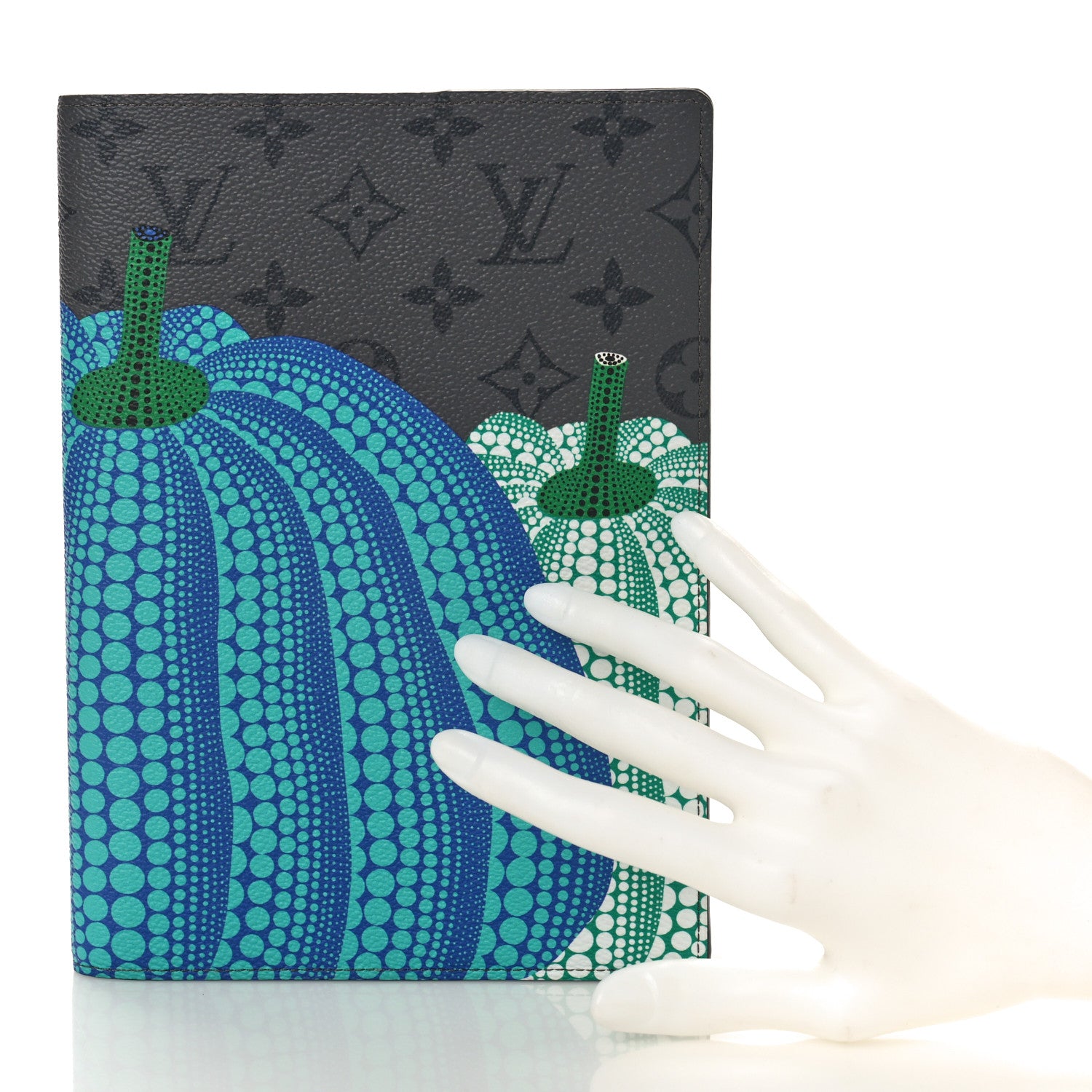 Louis Vuitton LV X YK Monogram Eclipse Reverse Pumpkin Notebook Cover Multicolor 2 of 7