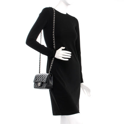 Chanel Lambskin Quilted Mini Rectangular Flap Black 2 of 8