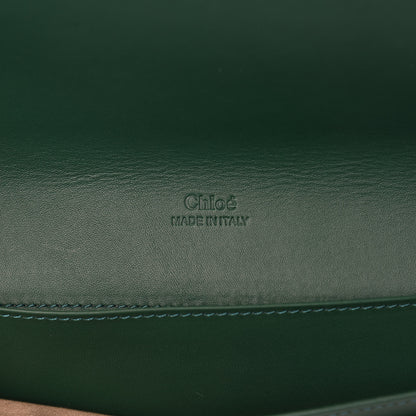 Chloe Calfskin Chain Wallet Green 6 of 14