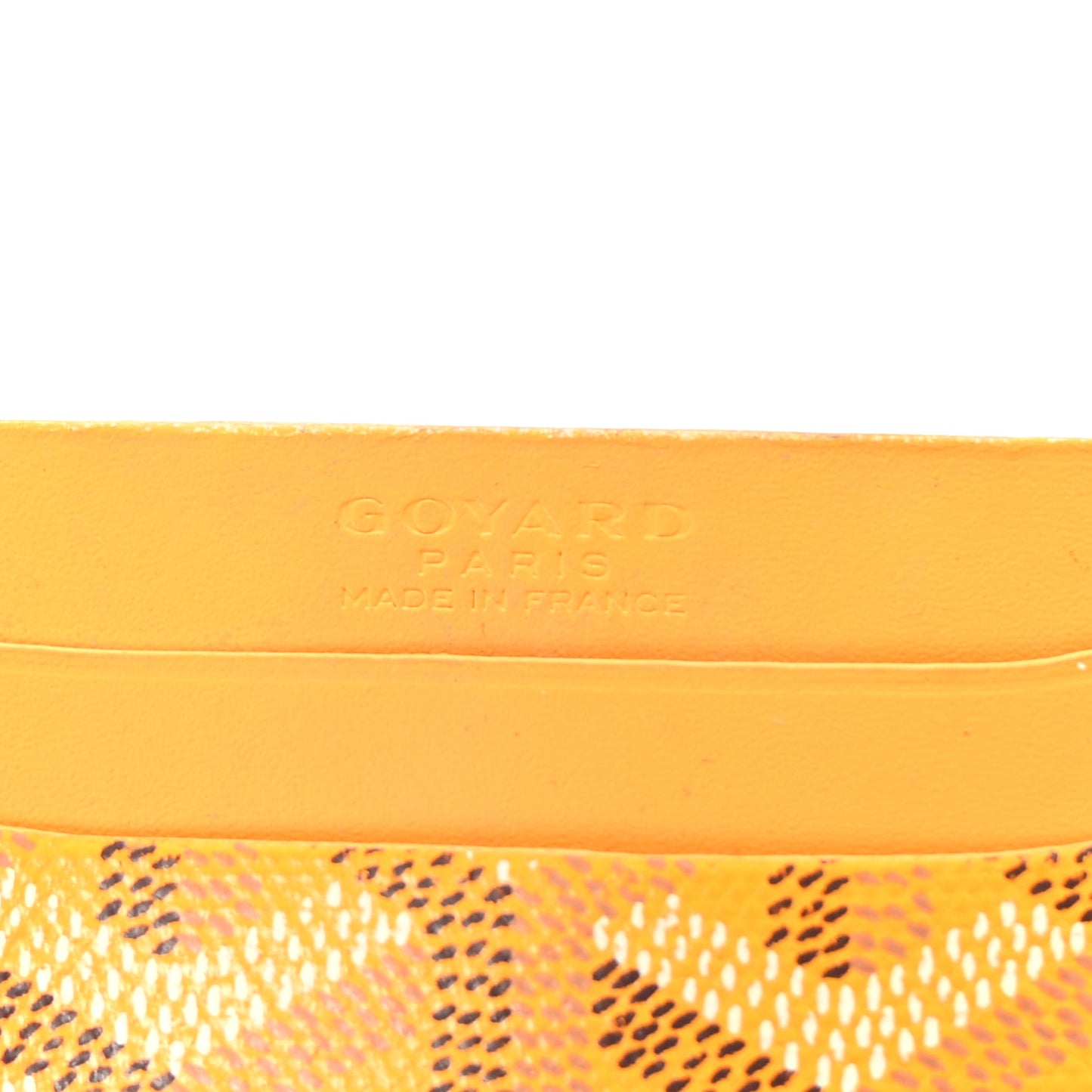 Goyardine Saint Sulpice Card Holder Yellow