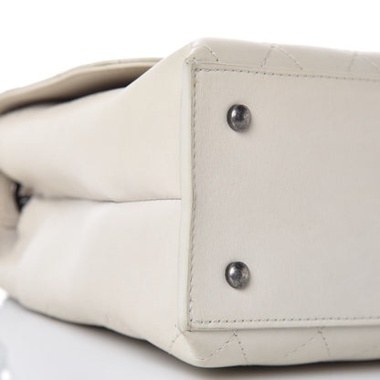 Chanel Calfskin Stitched Urban Luxury Top Handle Bag Ivory 9 of 12