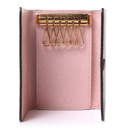 Louis Vuitton Damier Ebene Multicles 6 Key Holder Rose Ballerine 5 of 7