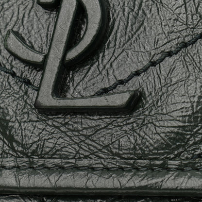 Saint Laurent Crinkled Calfskin Matelasse Monogram Medium Niki Chain Satchel Military Olive 11 of 11